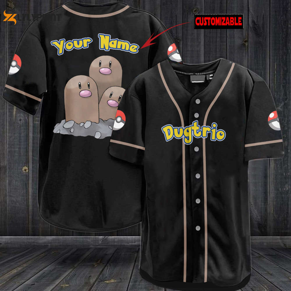 Personalized Dugtrio Baseball Jersey - Gift for Men Women - lylyprint.com T-Shirts, Hoodie, Sweatshirt | WearSparks.com