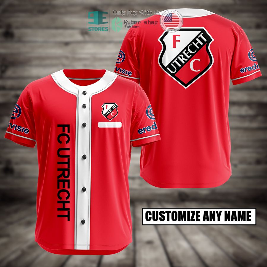 BEST FC Utrecht Custom Name Baseball Jersey