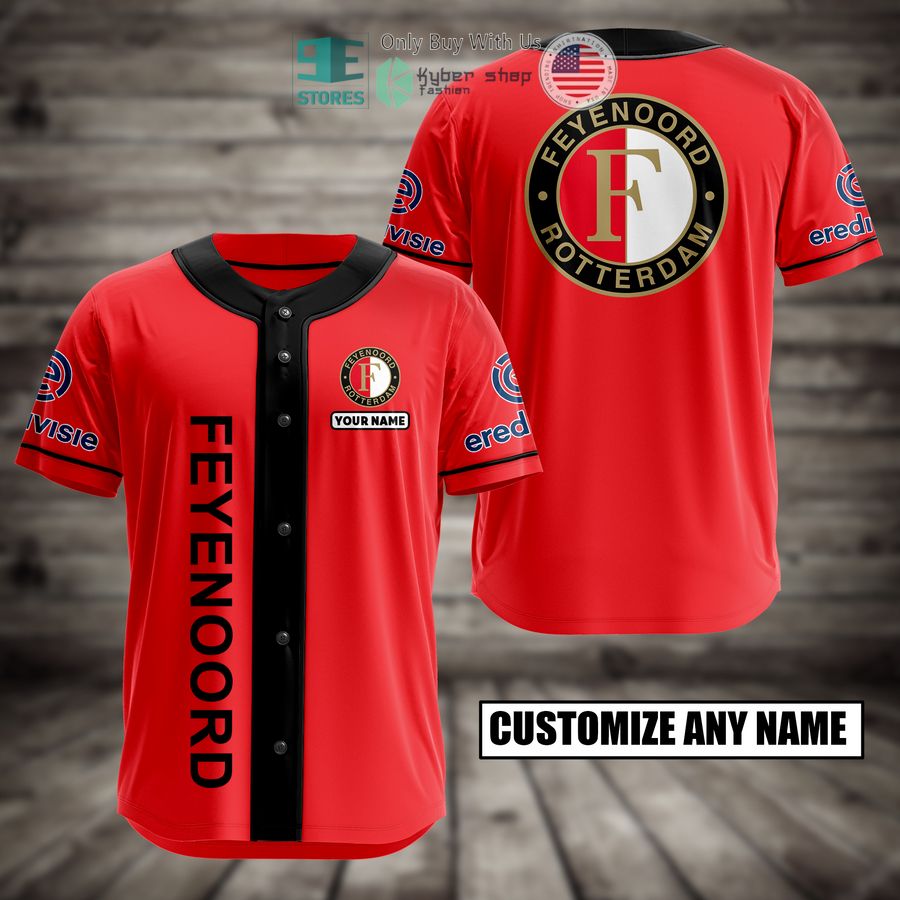 BEST Feyenoord Custom Name Baseball Jersey