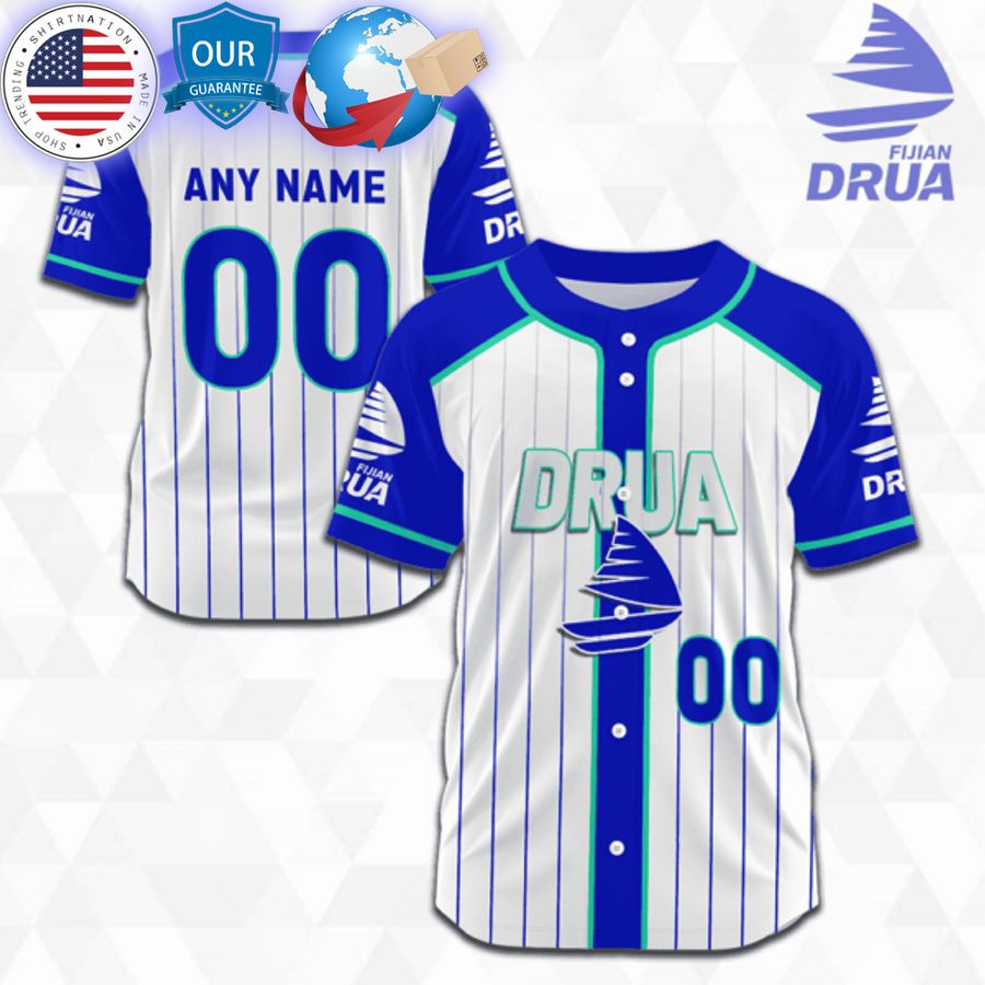 HOT Customized Fijian Drua Super Rugby Baseball Jersey