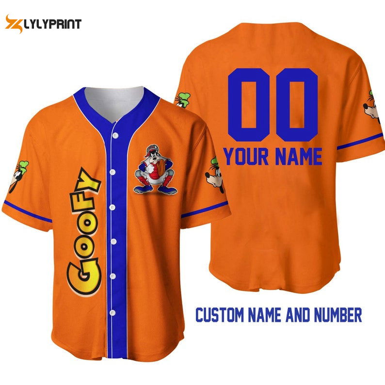 Personalized Goofy Dog All Over Print Baseball Jersey - lylyprint.com T-Shirts, Hoodie, Sweatshirt | WearSparks.com