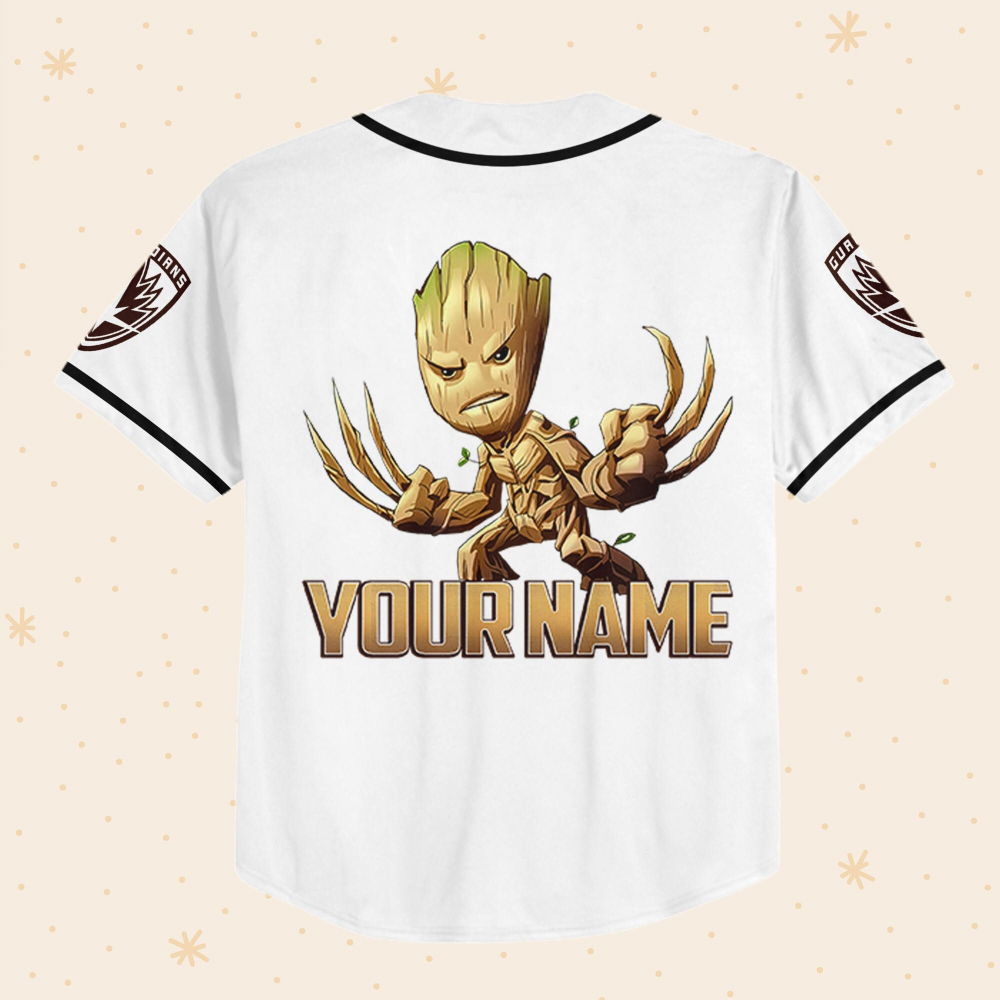 Personalized Groot Awesome Love Life Baseball Jersey - lylyprint.com T-Shirts, Hoodie, Sweatshirt | WearSparks.com (Image 3)
