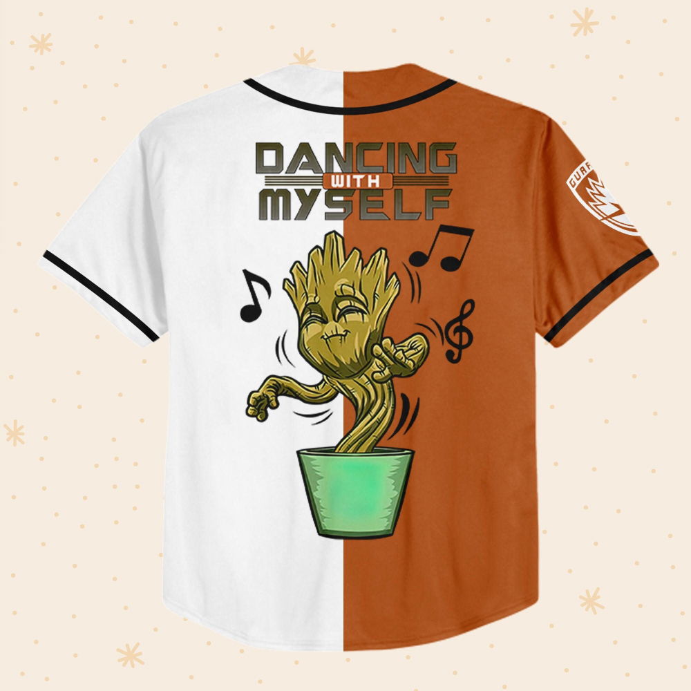 Personalized Groot Dancing With Myself Baseball Jersey - lylyprint.com T-Shirts, Hoodie, Sweatshirt (Image 3)