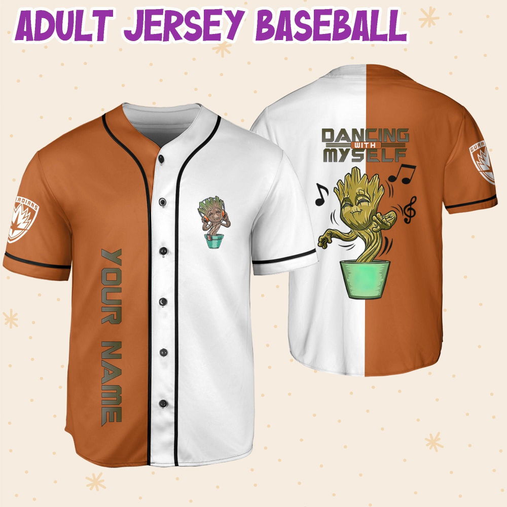 Personalized Groot Dancing With Myself Baseball Jersey - lylyprint.com T-Shirts, Hoodie, Sweatshirt (Image 6)