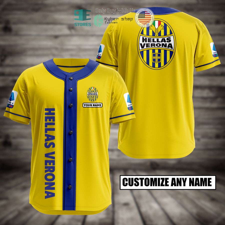 BEST Hellas Verona Custom Name Baseball Jersey
