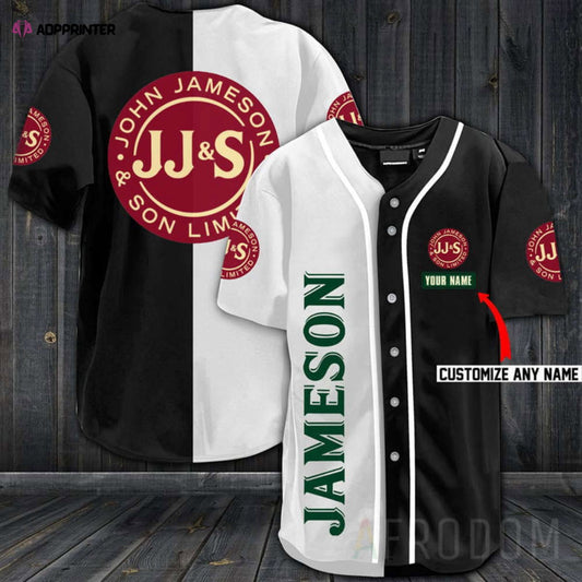 Personalized Jameson Whiskey Baseball Jersey