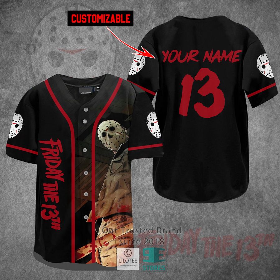 Personalized Jason Voorhees Horror Movie Baseball Jersey