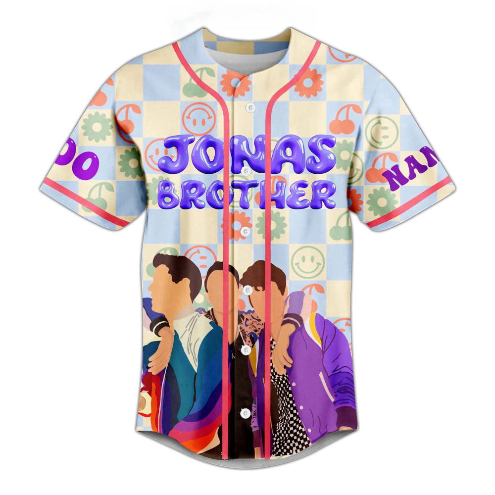 Personalized Jonas Brothers Baseball Jersey - Tour Shirt & Music Merch for Fans (Image 3)