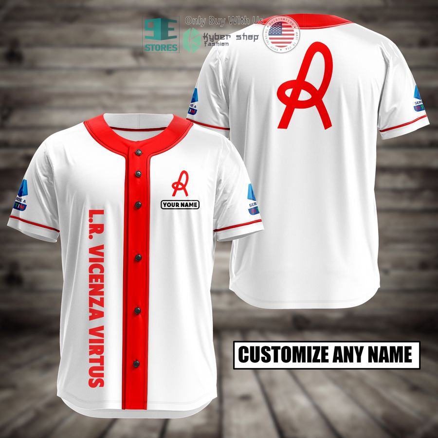 BEST L.R. Vicenza Virtus Custom Name Baseball Jersey