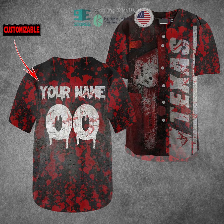 BEST Personalized Leatherface Texas Blood Baseball Jersey