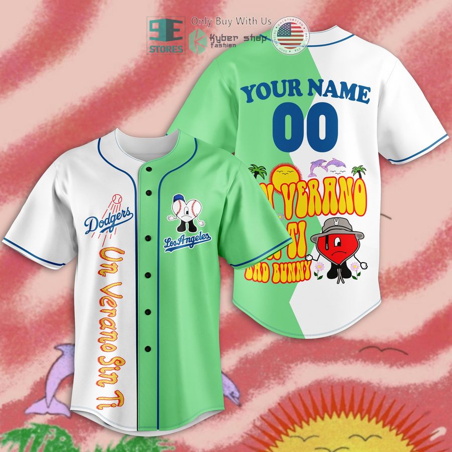 BEST Personalized Los Angeles Dodgers Un Verano Sin Ti Bad Bunny Baseball Jersey