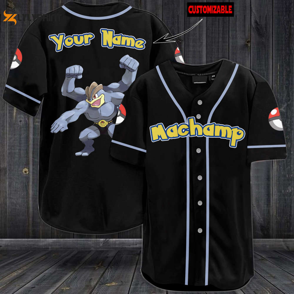 Custom Machamp Baseball Jersey: Perfect Personalized Gift for Men & Women - lylyprint.com T-Shirts, Hoodie, Sweatshirt