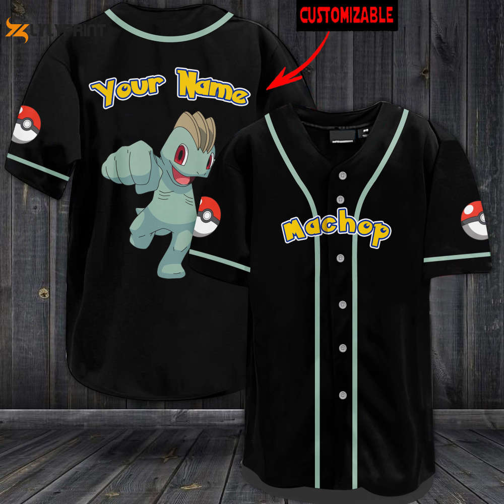 Personalized Machop Baseball Jersey - lylyprint.com T-Shirts, Hoodie, Sweatshirt | WearSparks.com