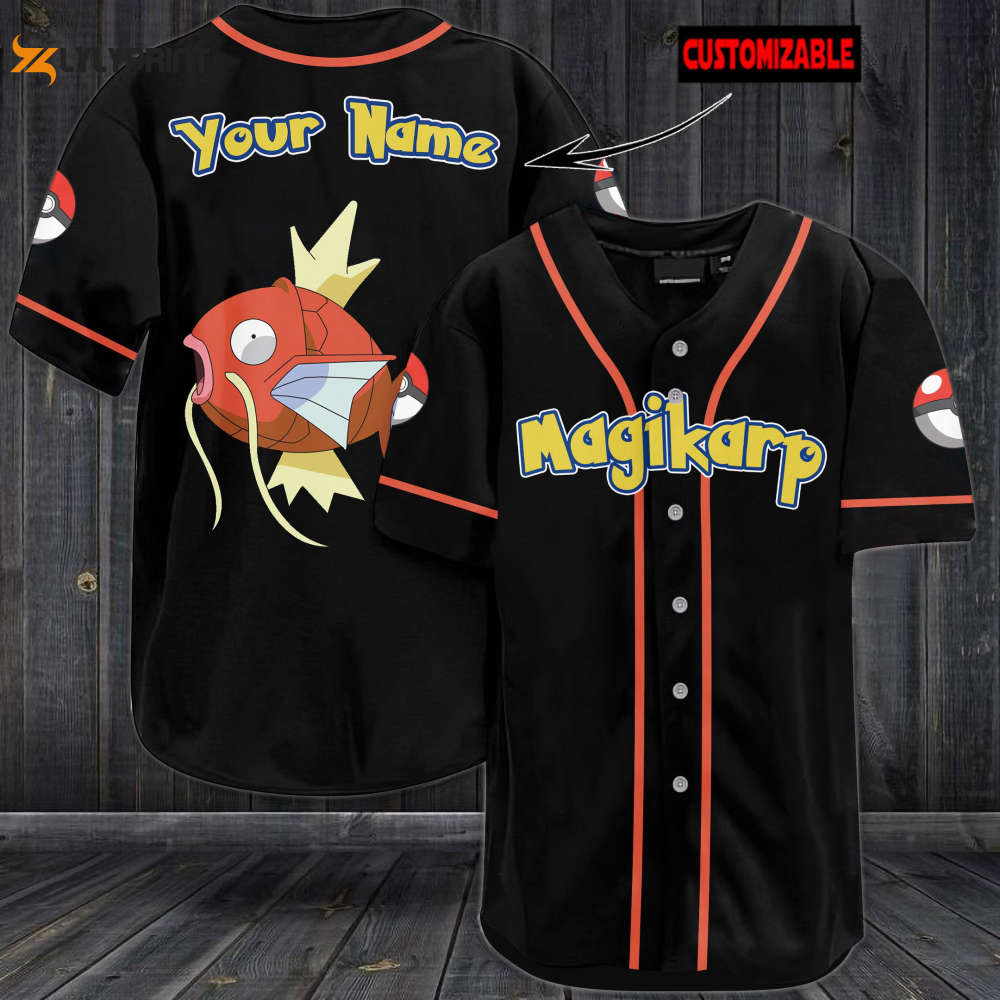 Personalized Magikarp Baseball Jersey - lylyprint.com T-Shirts, Hoodie, Sweatshirt | WearSparks.com