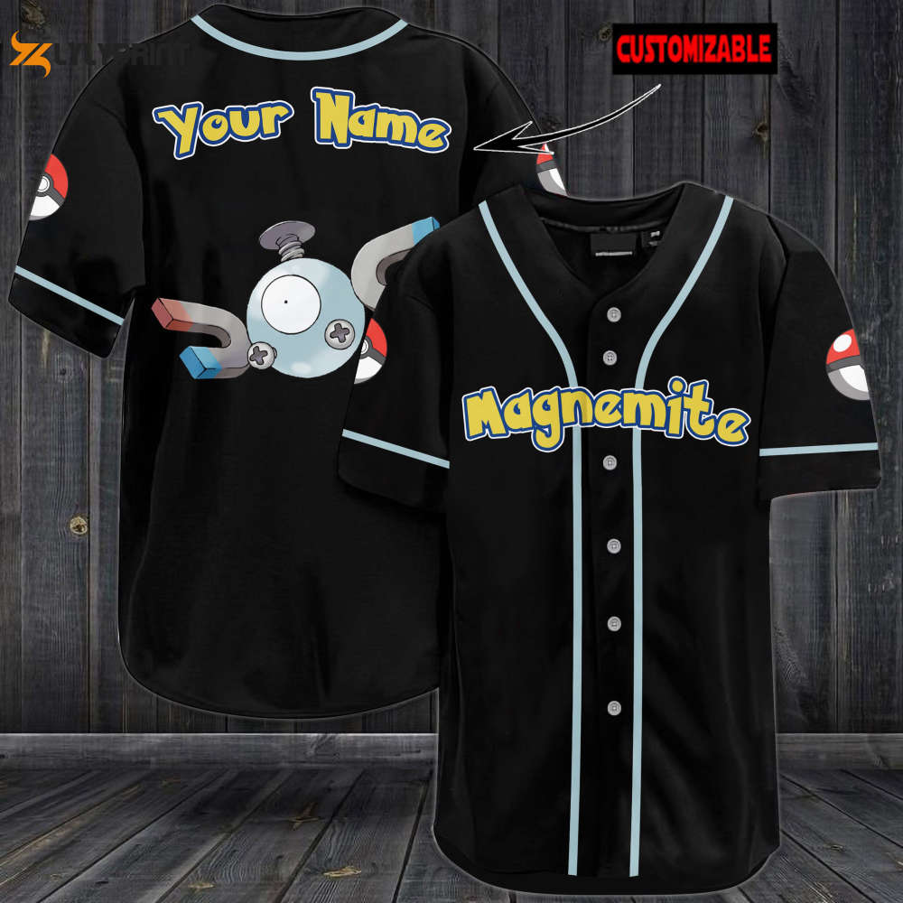 Personalized Magnemite Baseball Jersey - lylyprint.com T-Shirts, Hoodie, Sweatshirt | WearSparks.com