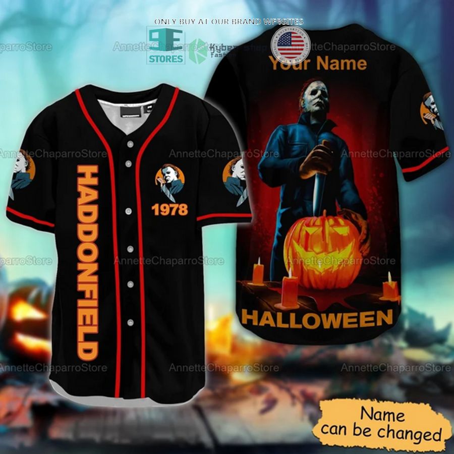 BEST Personalized Michael Myers Haddonfield 1978 Halloween Baseball Jersey