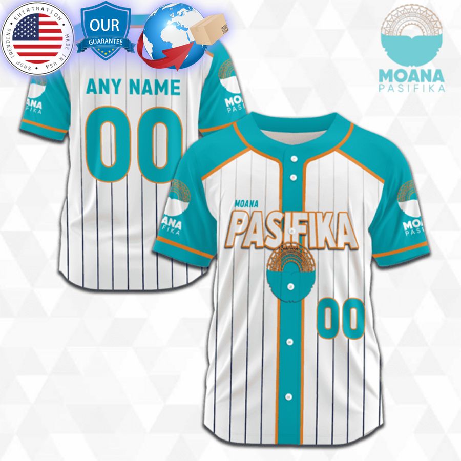HOT Customized Moana Pasifika Super Rugby Baseball Jersey