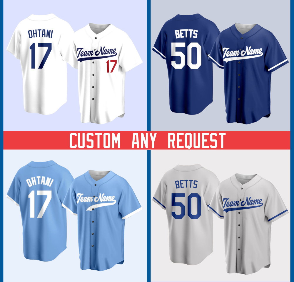 Personalized Name Ohtanii Baseball Jersey Custom Request Baseball Game Day Outfit For American Baseball Fan Lover Gift For Baseball Player