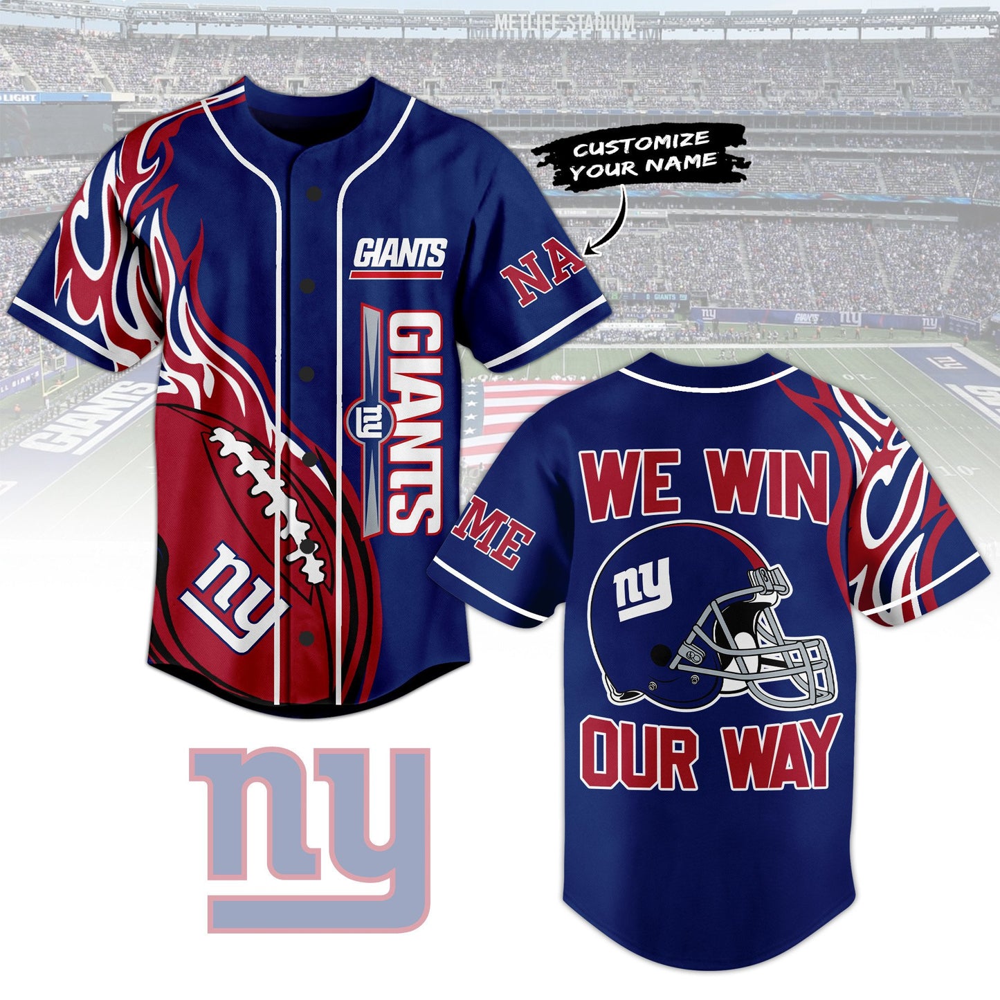 Personalized New York Giants Baseball Jersey For Enthusiastic Fans T-Shirts, Hoodie, Sweatshirt | WearSparks.com (Image 1)