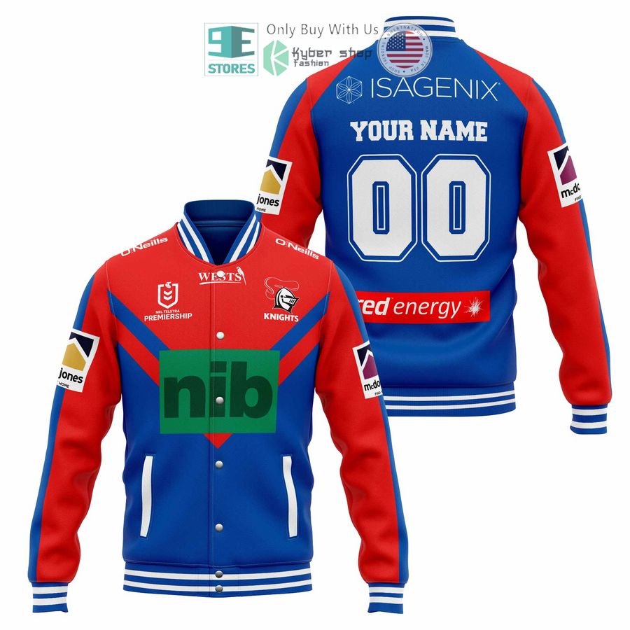 BEST Personalized Newcastle Knights nib Baseball Jacket