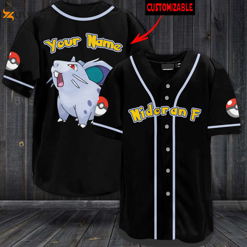 Personalized Nidoran F Baseball Jersey - lylyprint.com T-Shirts, Hoodie, Sweatshirt | WearSparks.com