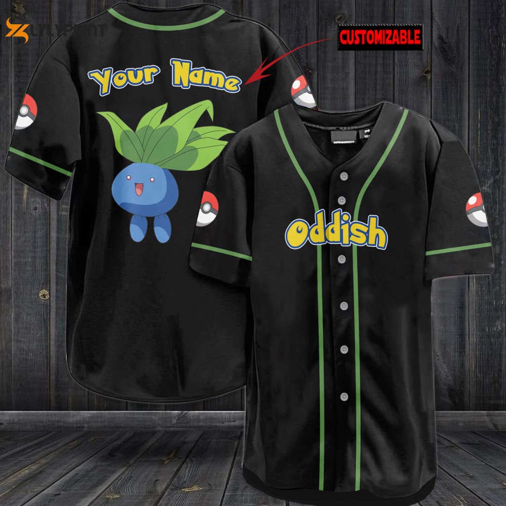 Personalized Oddish Baseball Jersey - lylyprint.com T-Shirts, Hoodie, Sweatshirt | WearSparks.com