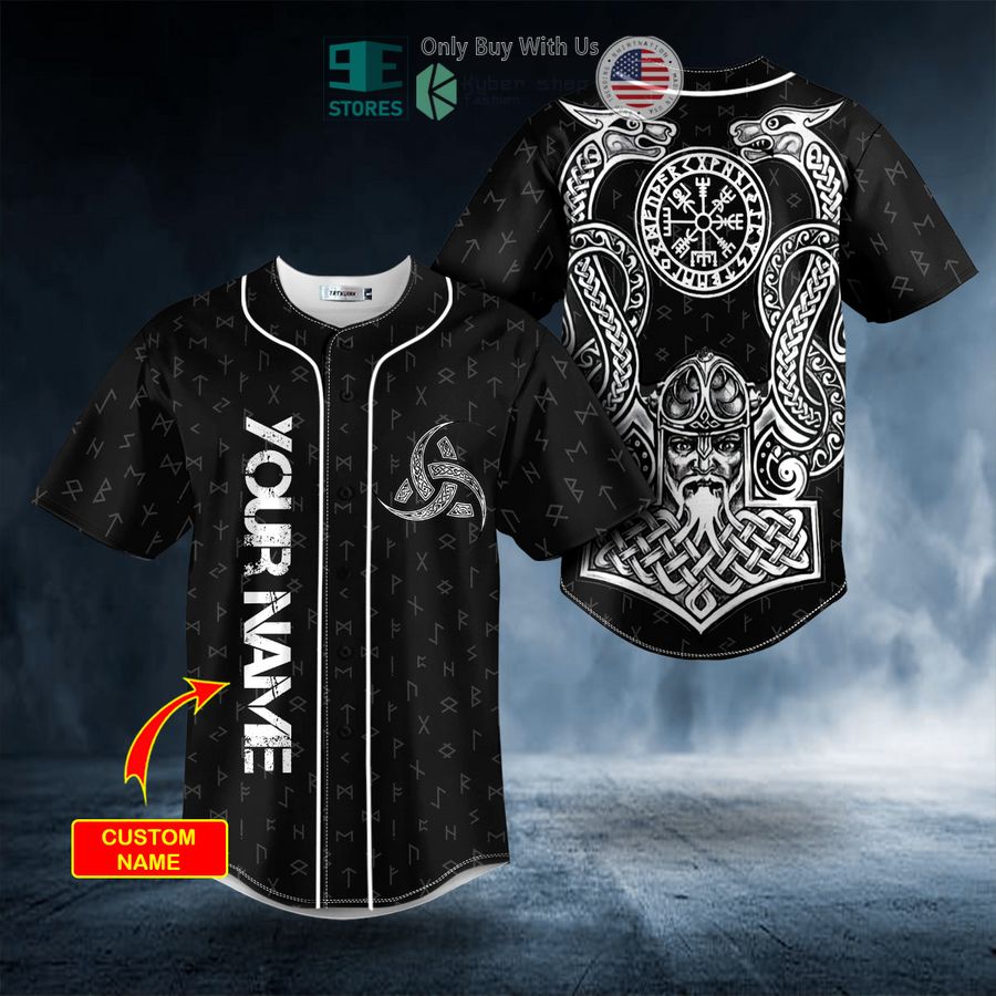 BEST Personalized Odin Allfather Viking God Tattoo Custom Baseball Shirt