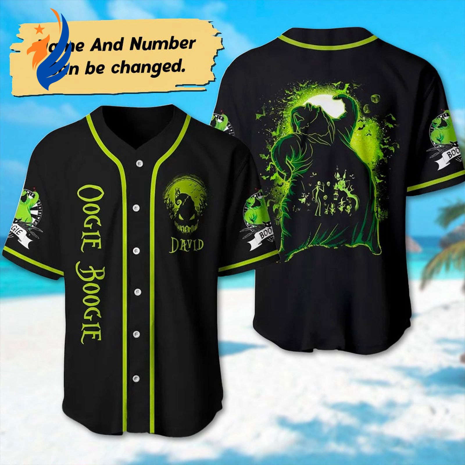Custom Oogie Boogie Baseball Jersey - Nightmare Before Christmas Team Shirt - Bafud Hoodie, Sweatshirt | WearSparks.com