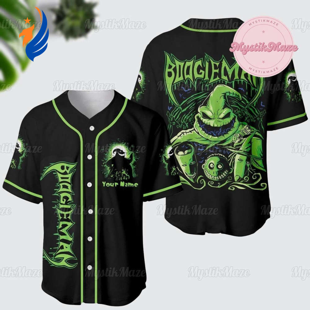 Custom Oogie Boogie Jersey - Nightmare Before Christmas Athletic Baseball Shirt - Bafud Hoodie, Sweatshirt | WearSparks.com