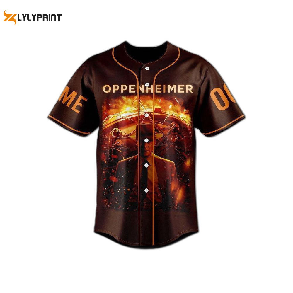 Personalized Oppenheimer Baseball Jersey For Men Women, The Destroyer Of Worlds Jersey Shirt (Image 1)
