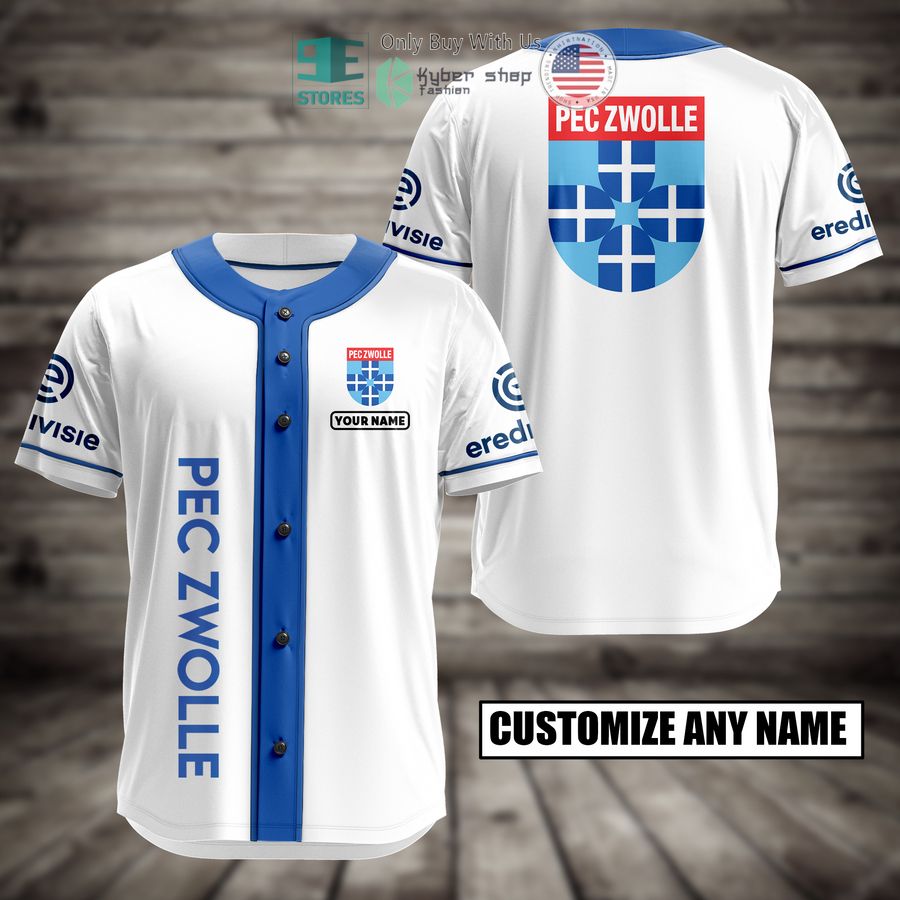 BEST PEC Zwolle Custom Name Baseball Jersey