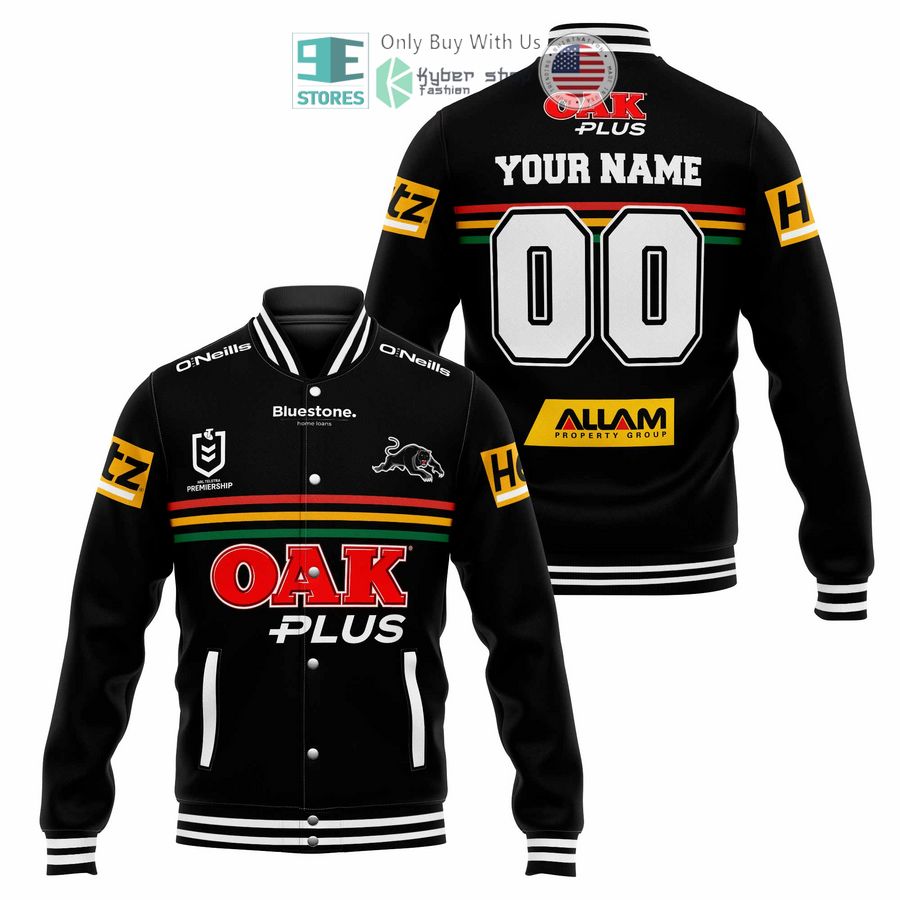 BEST Personalized Penrith Panthers OAK Plus Baseball Jacket