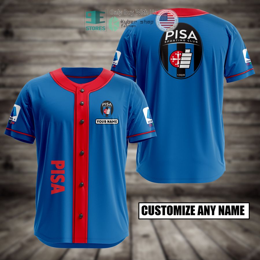 BEST Pisa Custom Name Baseball Jersey