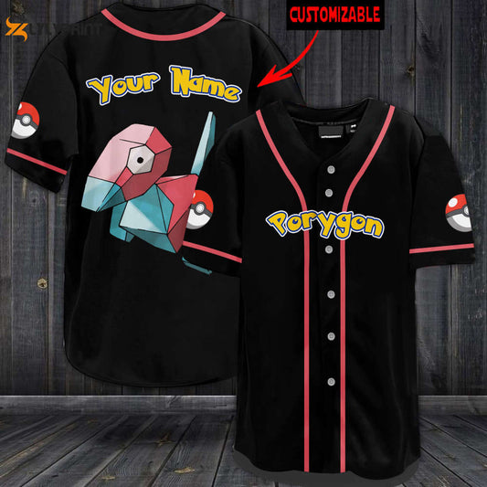 Personalized Porygon Baseball Jersey - lylyprint.com T-Shirts, Hoodie, Sweatshirt | WearSparks.com