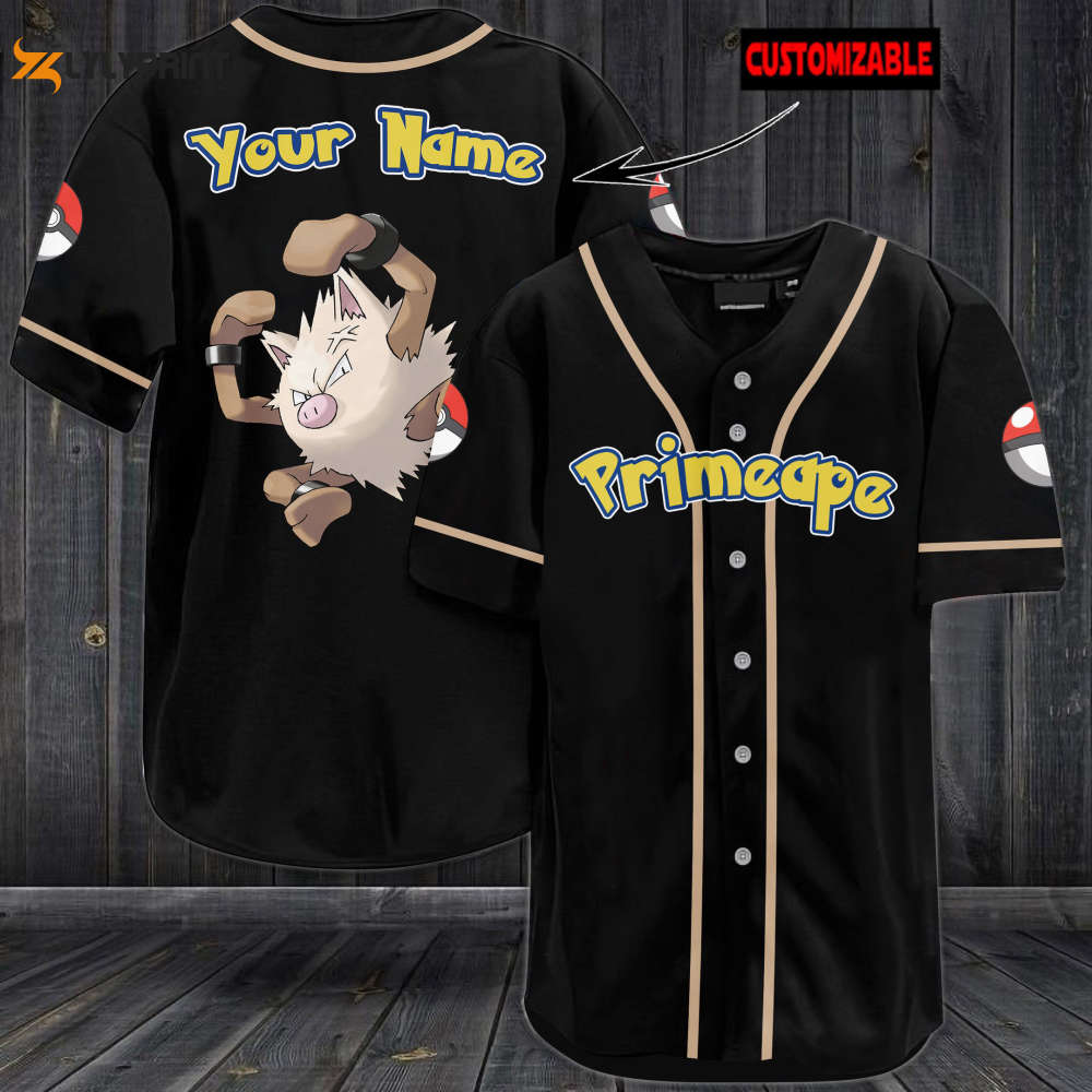 Personalized Primeape Baseball Jersey - lylyprint.com T-Shirts, Hoodie, Sweatshirt | WearSparks.com