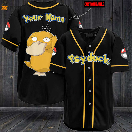 Personalized Psyduck Baseball Jersey - lylyprint.com T-Shirts, Hoodie, Sweatshirt | WearSparks.com