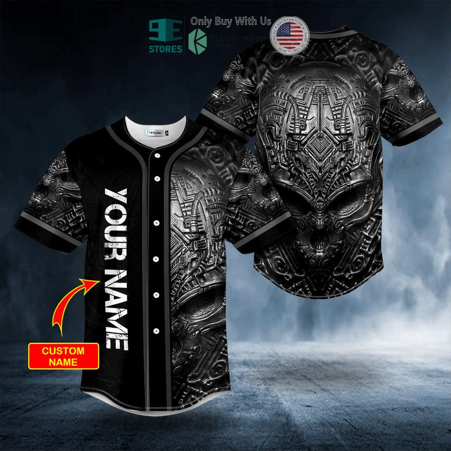 BEST Personalized Silence Alien Skull Custom Baseball Shirt
