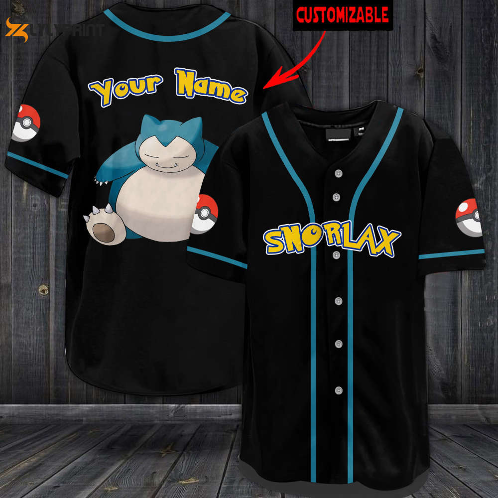 Personalized Snorlax Baseball Jersey - lylyprint.com T-Shirts, Hoodie, Sweatshirt | WearSparks.com