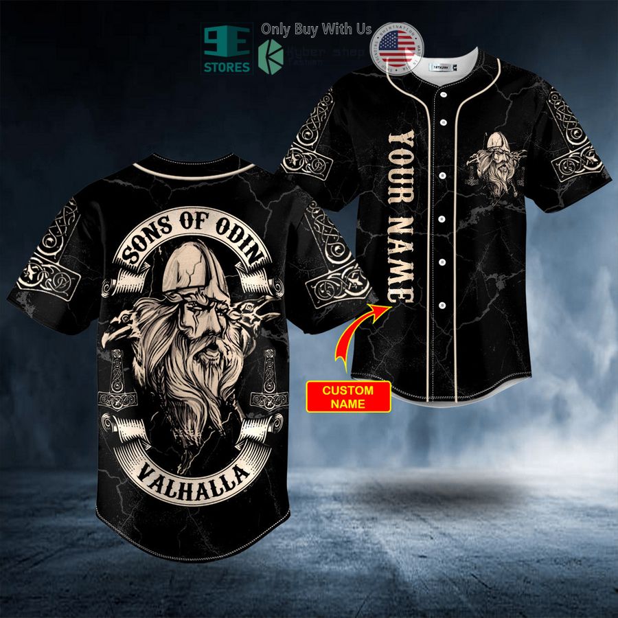 BEST Personalized Son Of Odin Valhalla Viking Custom Baseball Shirt