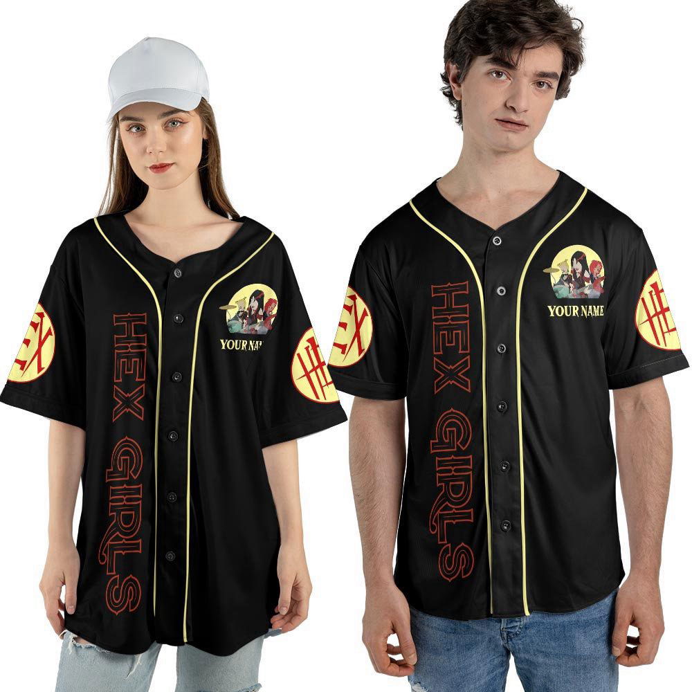 Personalized The Hex Girls Rock Band Music Baseball Jersey For Men Women - lylyprint.com T-Shirts, Hoodie,... (Image 3)