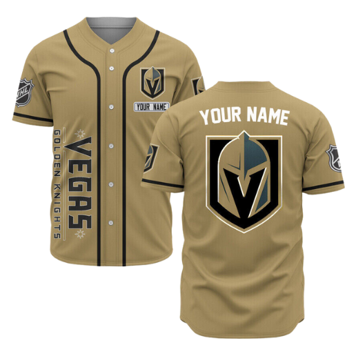 Personalized Vegas Golden Knights Baseball Jersey Custom Name For Fans BJ0122 - lylyprint.com T-Shirts, Hoodie,... (Image 2)