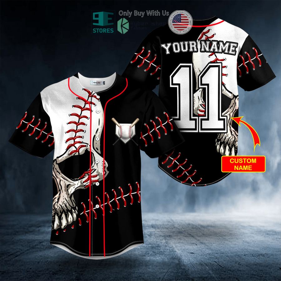 BEST Personalized Walk-Off Ball N Skull Custom Baseball Shirt