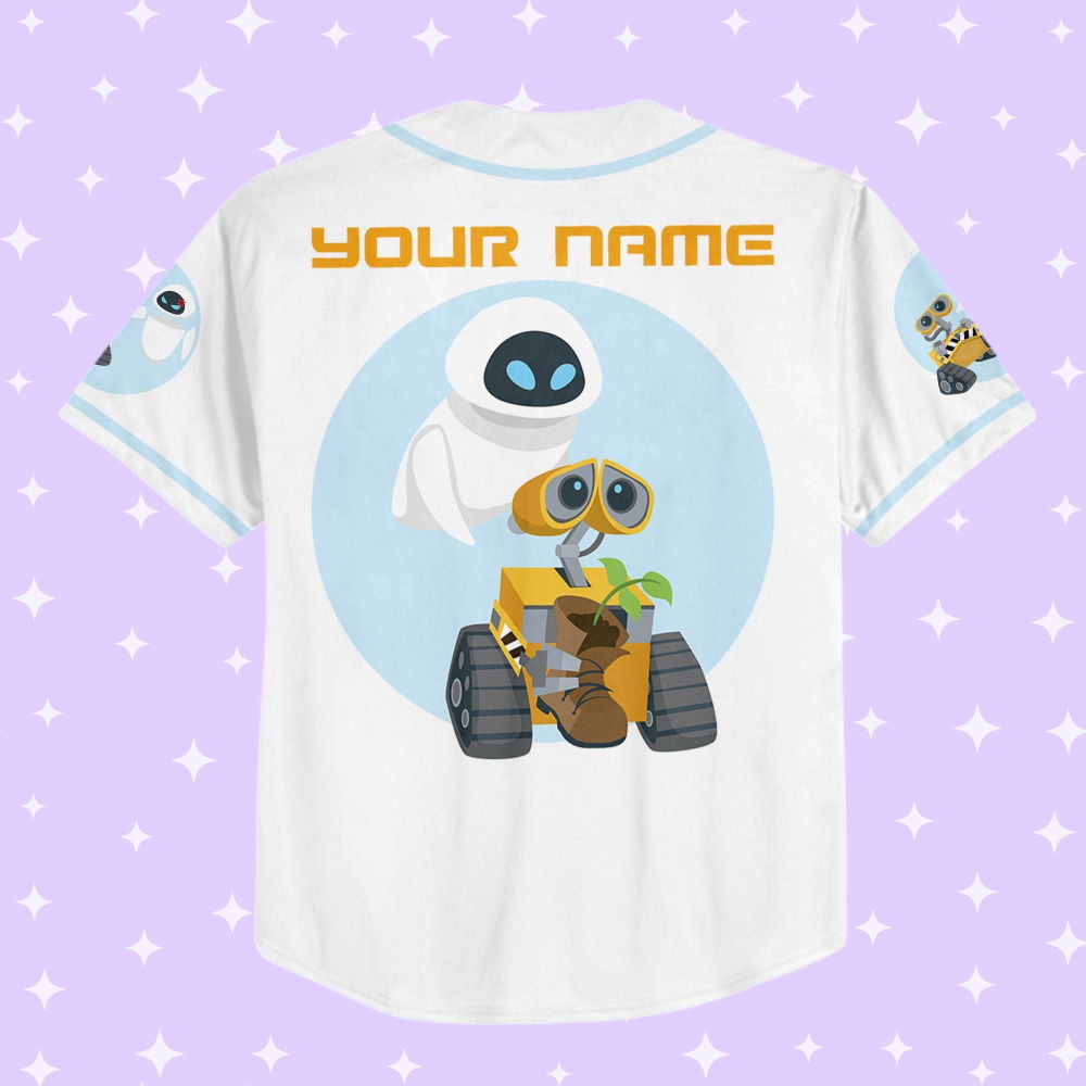 Personalized Wall E Eve illustration Baseball Jersey - lylyprint.com T-Shirts, Hoodie, Sweatshirt | WearSparks.com (Image 3)