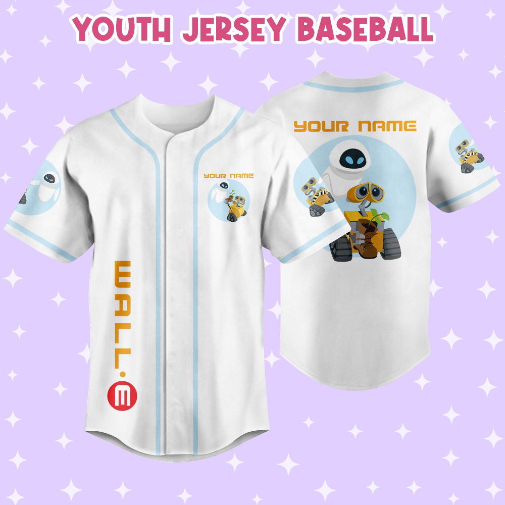 Personalized Wall E Eve illustration Baseball Jersey - lylyprint.com T-Shirts, Hoodie, Sweatshirt | WearSparks.com (Image 5)