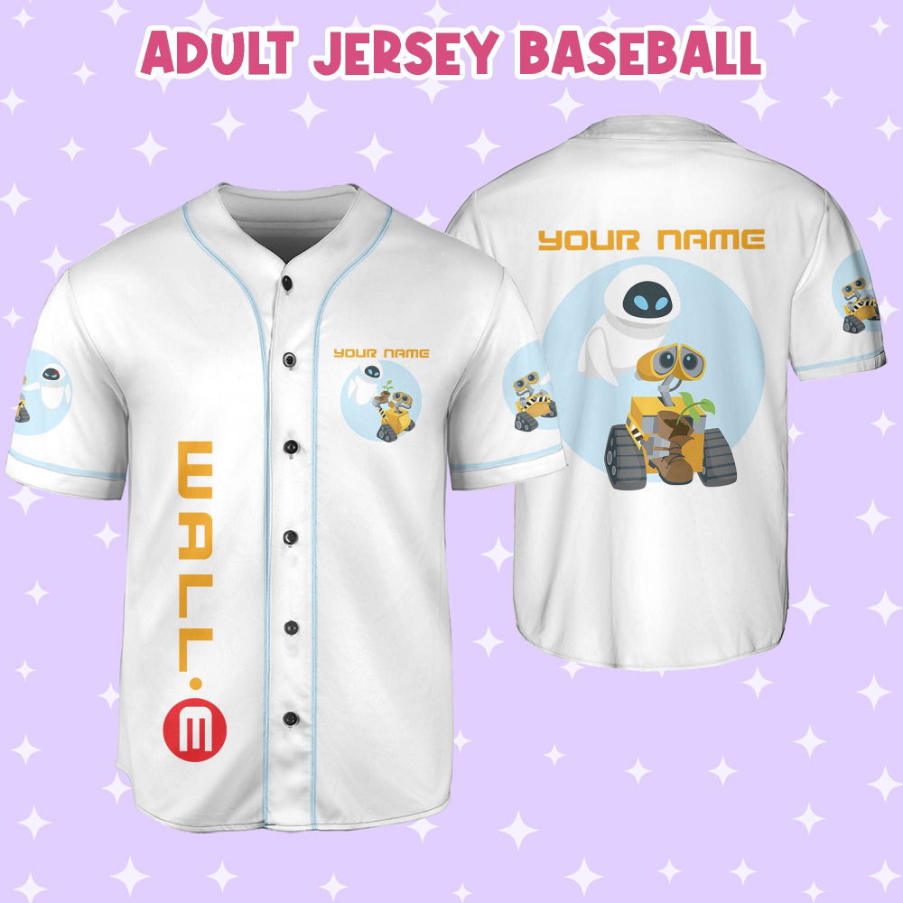 Personalized Wall E Eve illustration Baseball Jersey - lylyprint.com T-Shirts, Hoodie, Sweatshirt | WearSparks.com (Image 6)