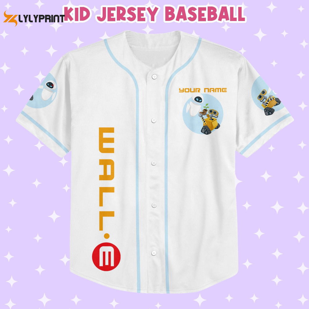 Personalized Wall E Eve illustration Baseball Jersey - lylyprint.com T-Shirts, Hoodie, Sweatshirt | WearSparks.com (Image 1)