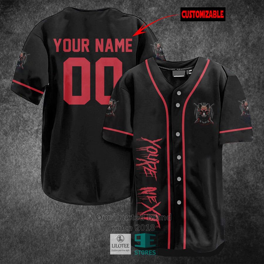 Personalized You're next Horror Movie Baseball Jersey