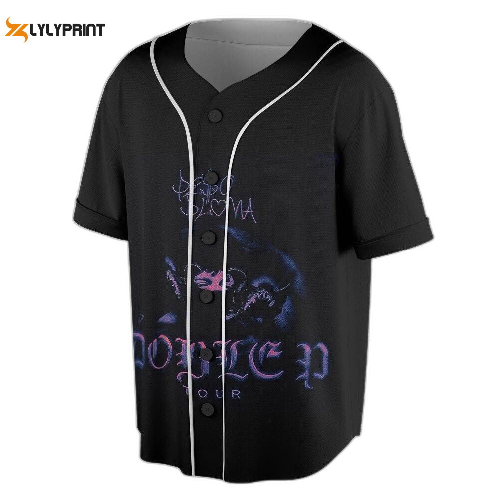 Peso Pluma Music Baseball Jersey For Men Women, Peso Pluma Doble P Tour 2023 Shirt (Image 1)
