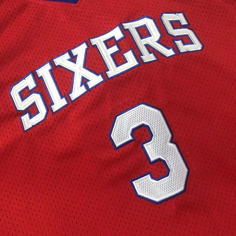 philadelphia 76ers #3 allen iverson mitchellness Iverson 02-03 76 Retro mn Collaboration Embroidered Jersey Style 7