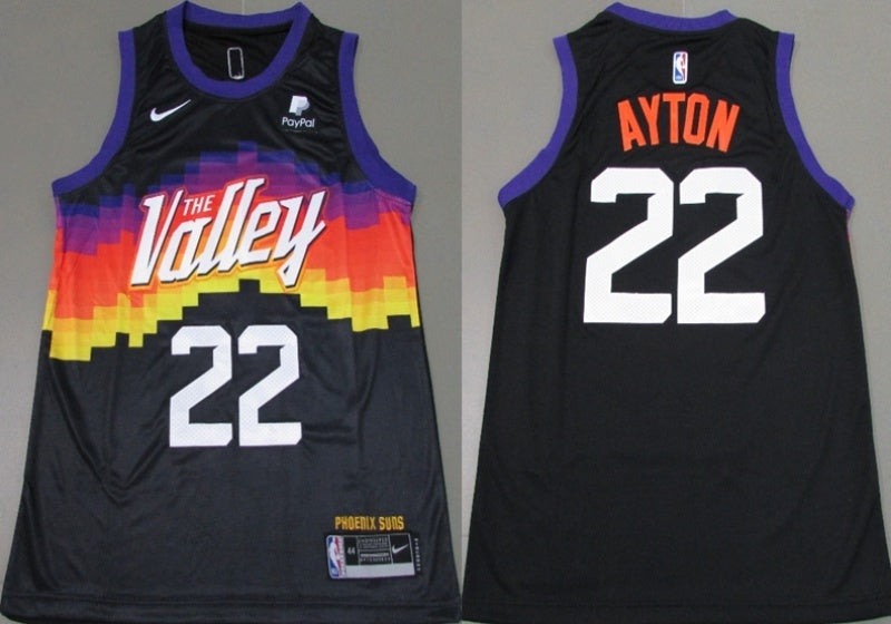 phoenix suns #22 deandre ayton Suns 22 # City Edition Black